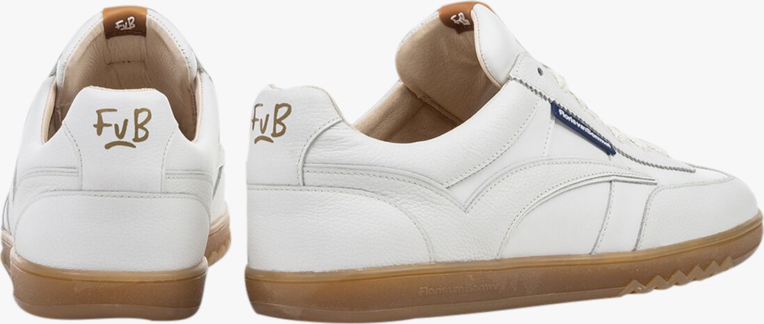 witte floris van bommel lage sneakers sfm-10224 de zaler