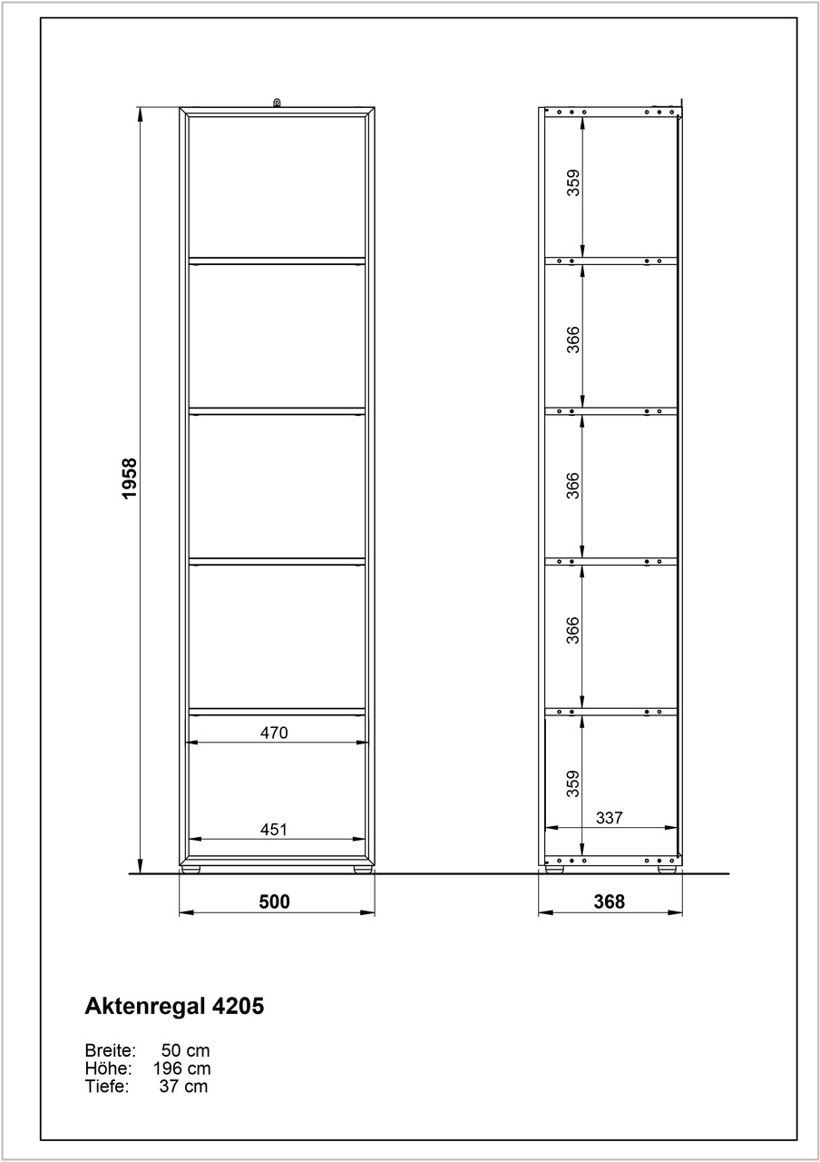 XORA Aktenregal MATERNO