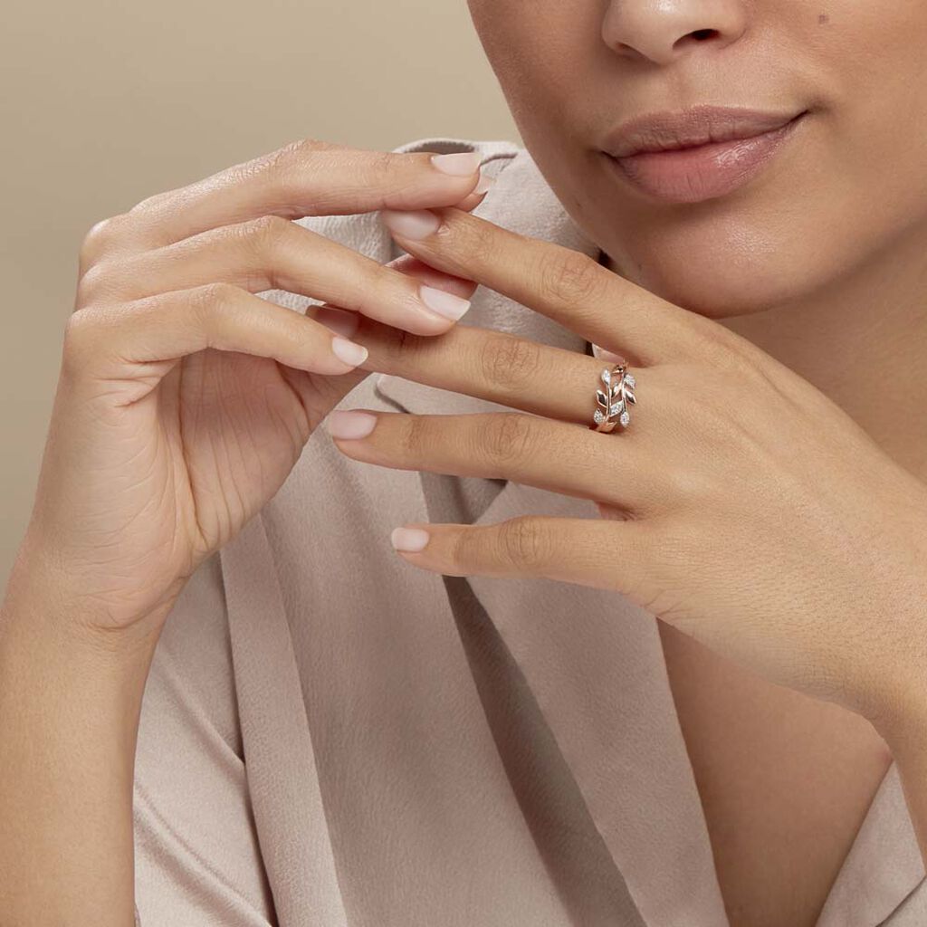 Bague Emelyne Or Rose Diamant