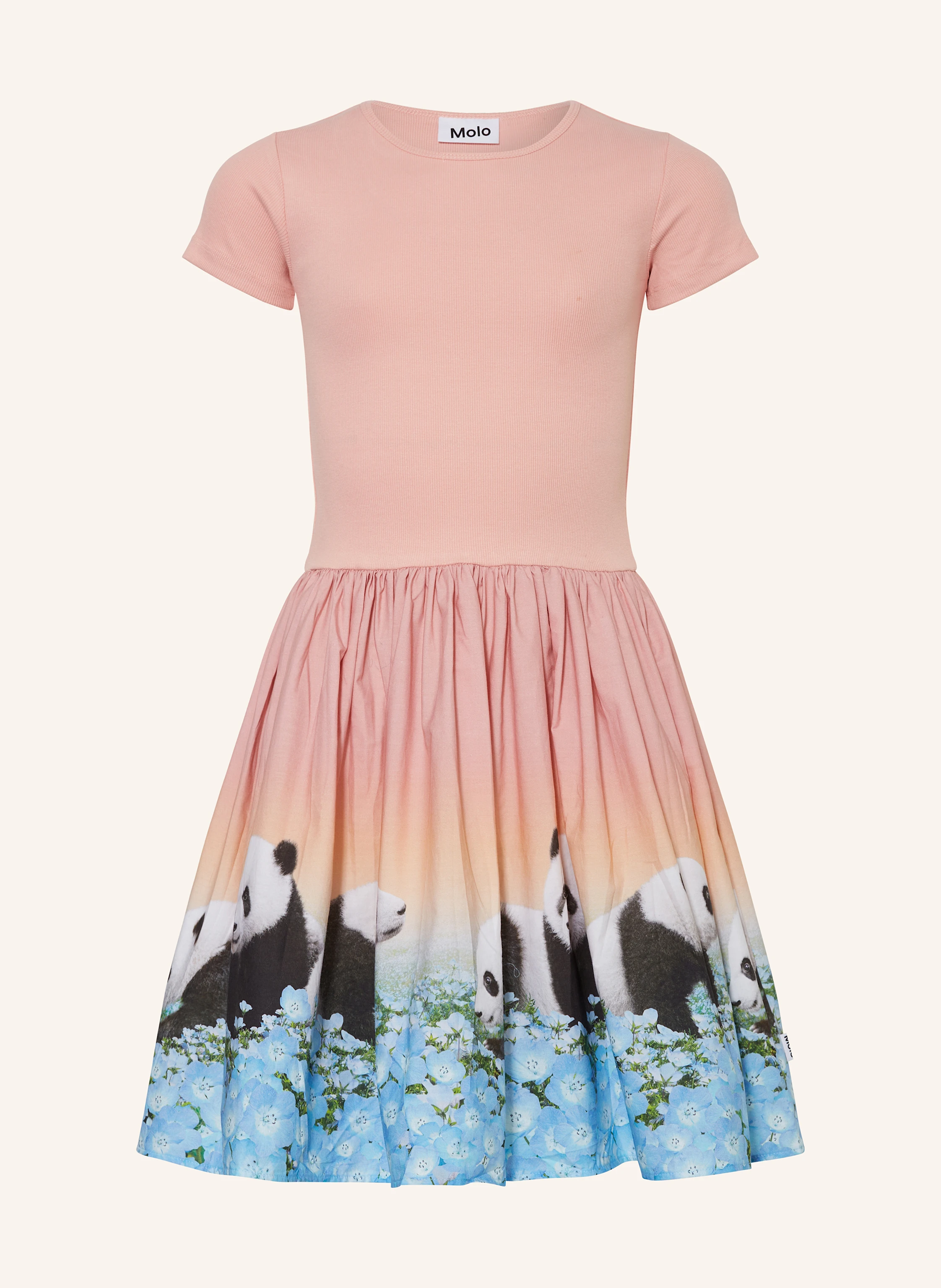 molo Kleid im Materialmix