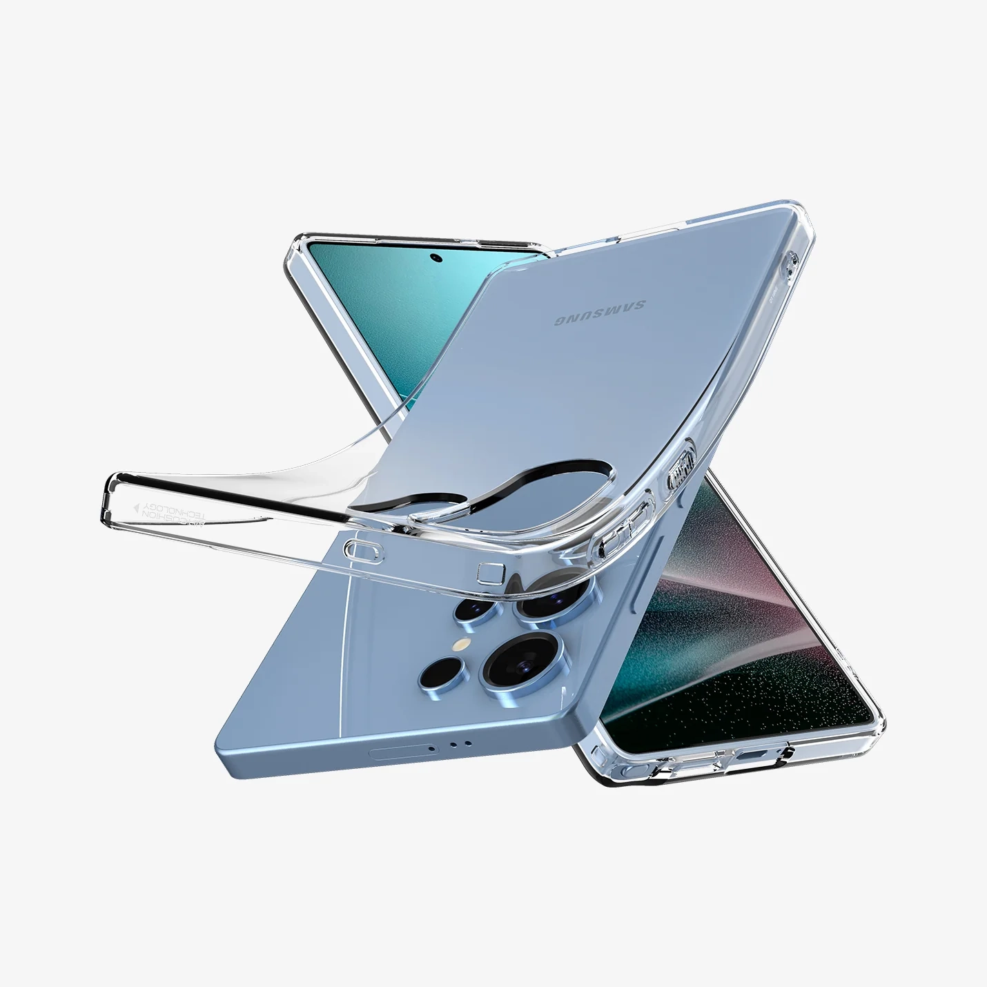 Samsung Galaxy S25 Ultra Liquid Crystal Case Gummi Hülle (ACS08948) - Crystal Clear (Transparent)