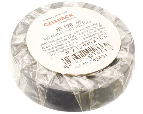 Cellpack PVC isolatietape, 15mm breed, 10m lang, grijs
