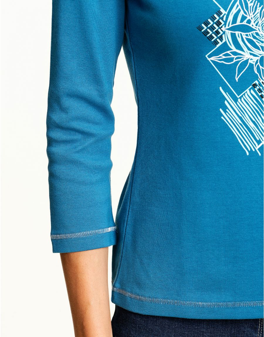 T-shirt bleu coton BIO