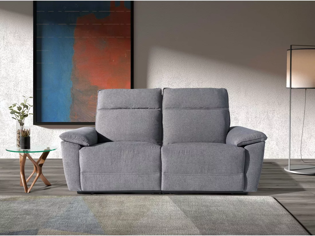 Canapé 3 places en tissu gris 6192 ANGEL CERDA