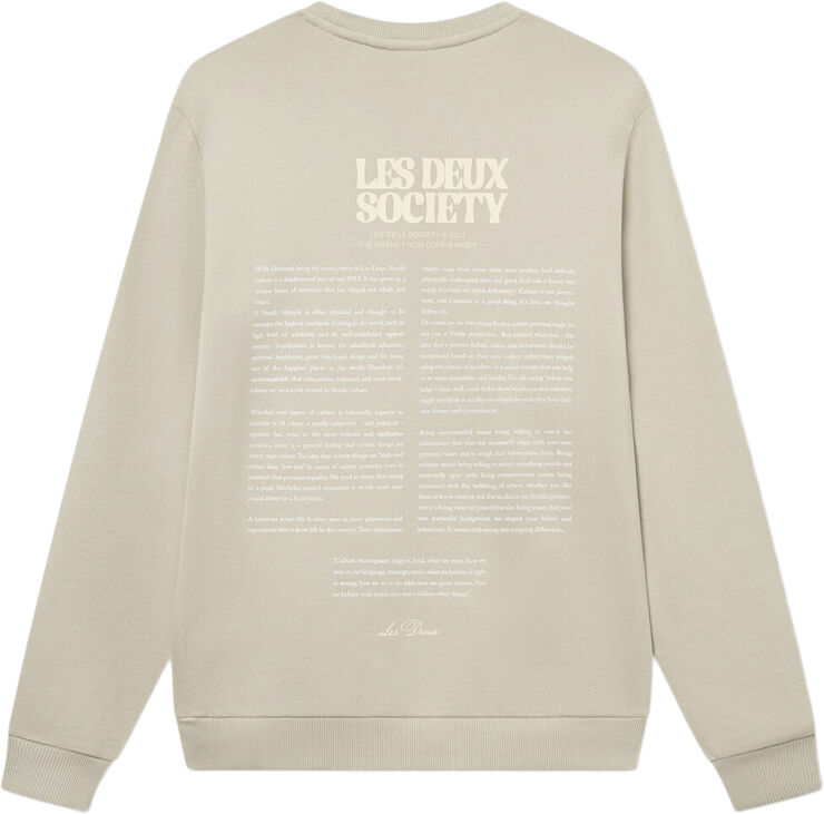 Les Deux Society Sweatshirt Light sand/summer melon
