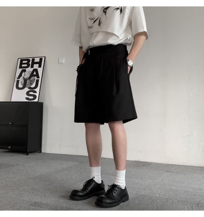 Orungeetun - Hoge taille effen shorts