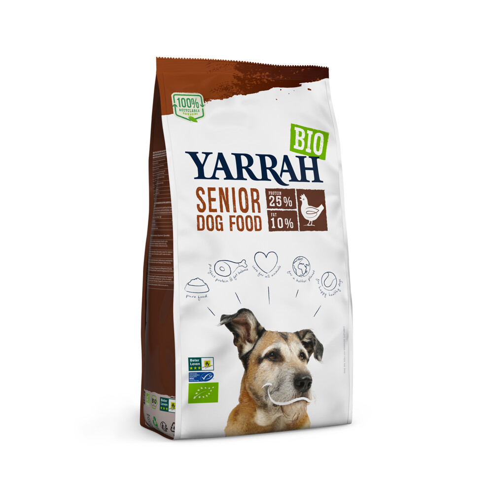 Yarrah Bio Hondenvoer Senior Kip10 kg