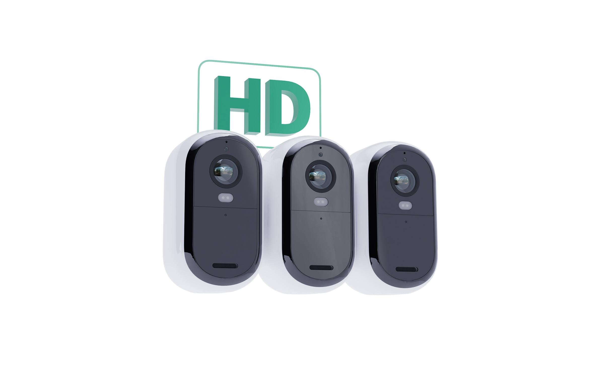 Essential Outdoor FHD (Gen 2) VMC2350 Weiss, 3er Set<br>All Ihre Sicherheitsbedürfnisse. Eine leicht zu installierende Kamera
