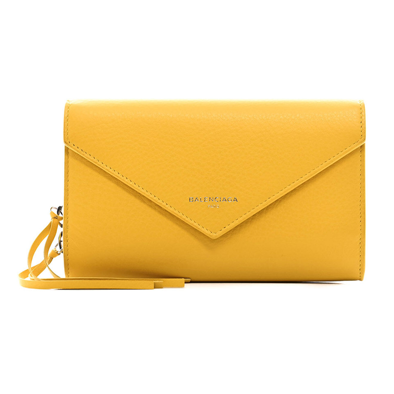 Balenciaga Portefeuille en Cuir jaune - Neuf avec étiquette - 19x10.5 cm