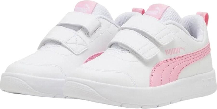 PUMA Courtflex V3 V Ps Schoenen Wit Roze