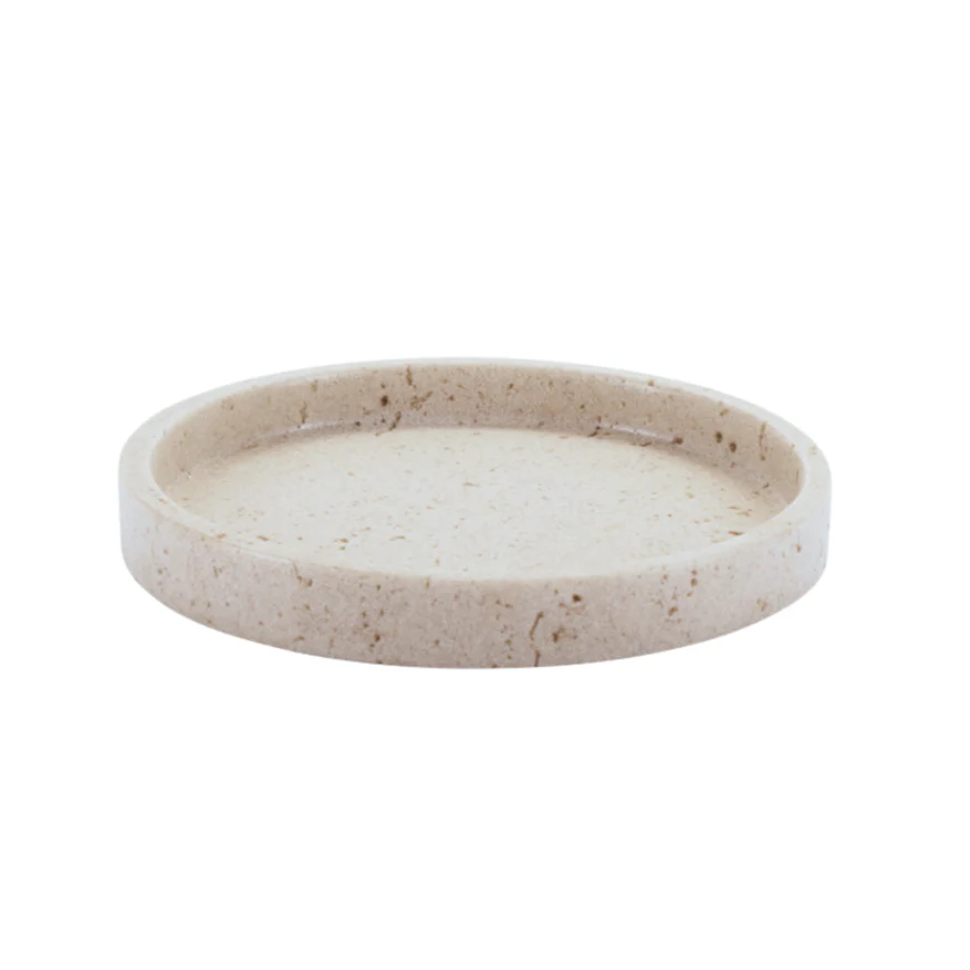 Bahne Interior  Rundt fad i sandsten, beige - Ø20 cm