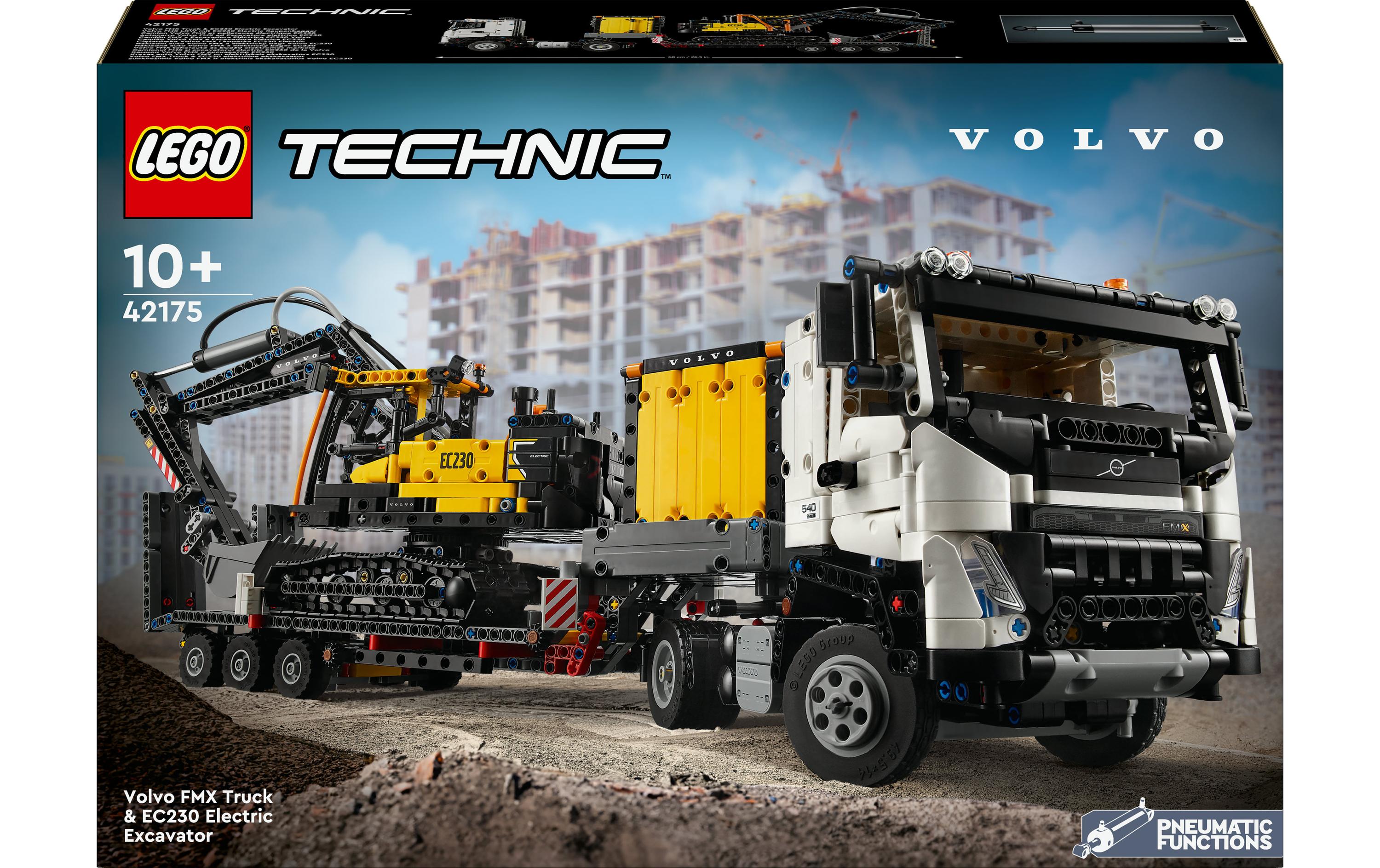 Technic Volvo FMX LKW mit EC230 Electric Raupenbagger 42175<br>LEGO Technic Spielset mit LKW und Baumaschine