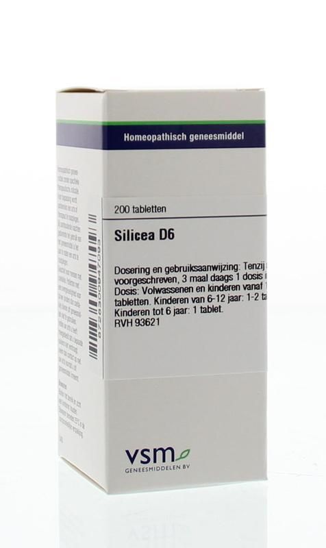 VSM silicea d6 200 tabletten