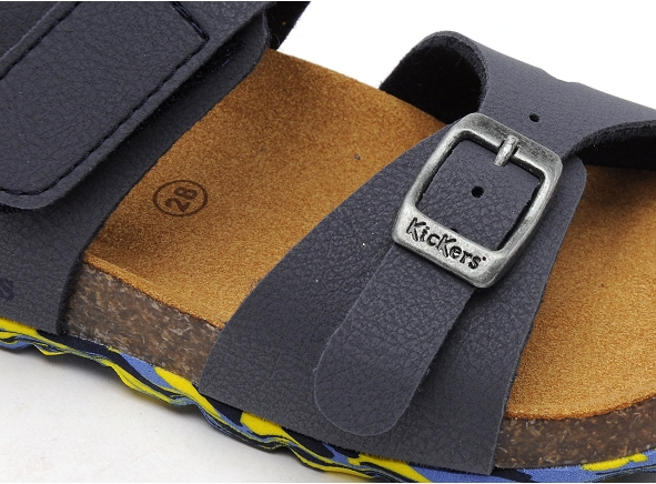 Kickers nu pieds enfant sunkro bleu