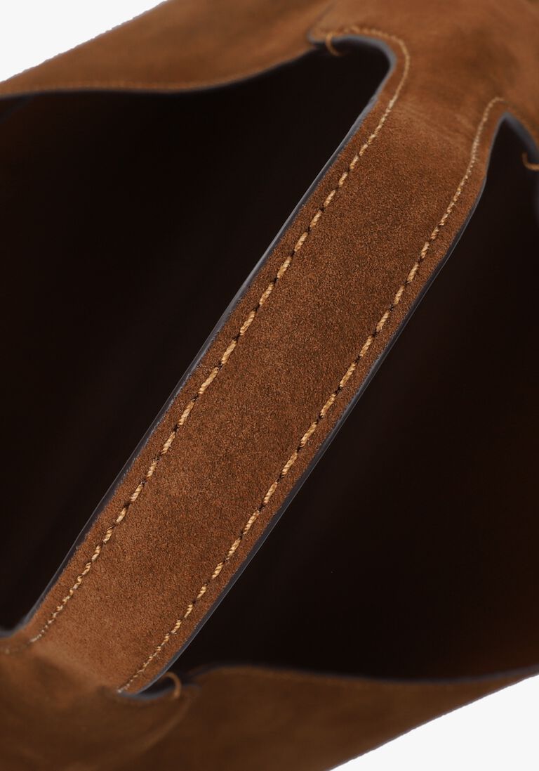 bruine coach schoudertas brooklyn bag 39