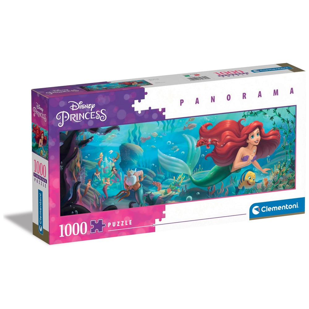 Clementoni Prinzessin Kleine Meerjungfrau 1000-teiliges Panorama-Puzzle