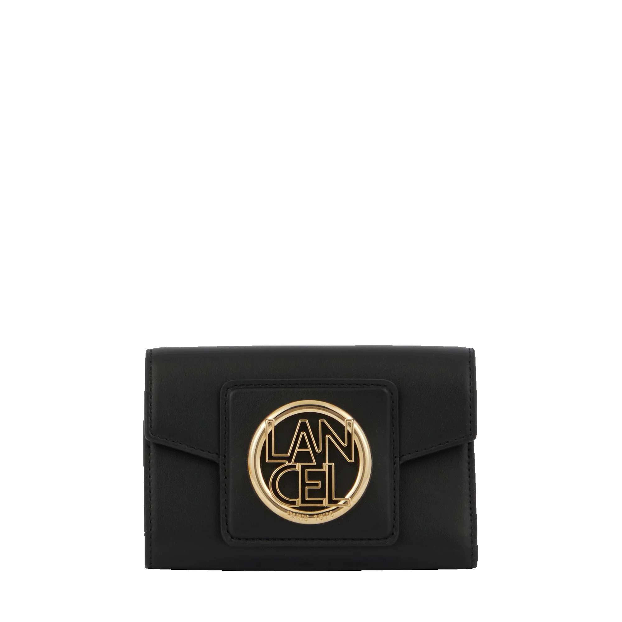 Portefeuille compact Roxane de Lancel-Noir/Doré