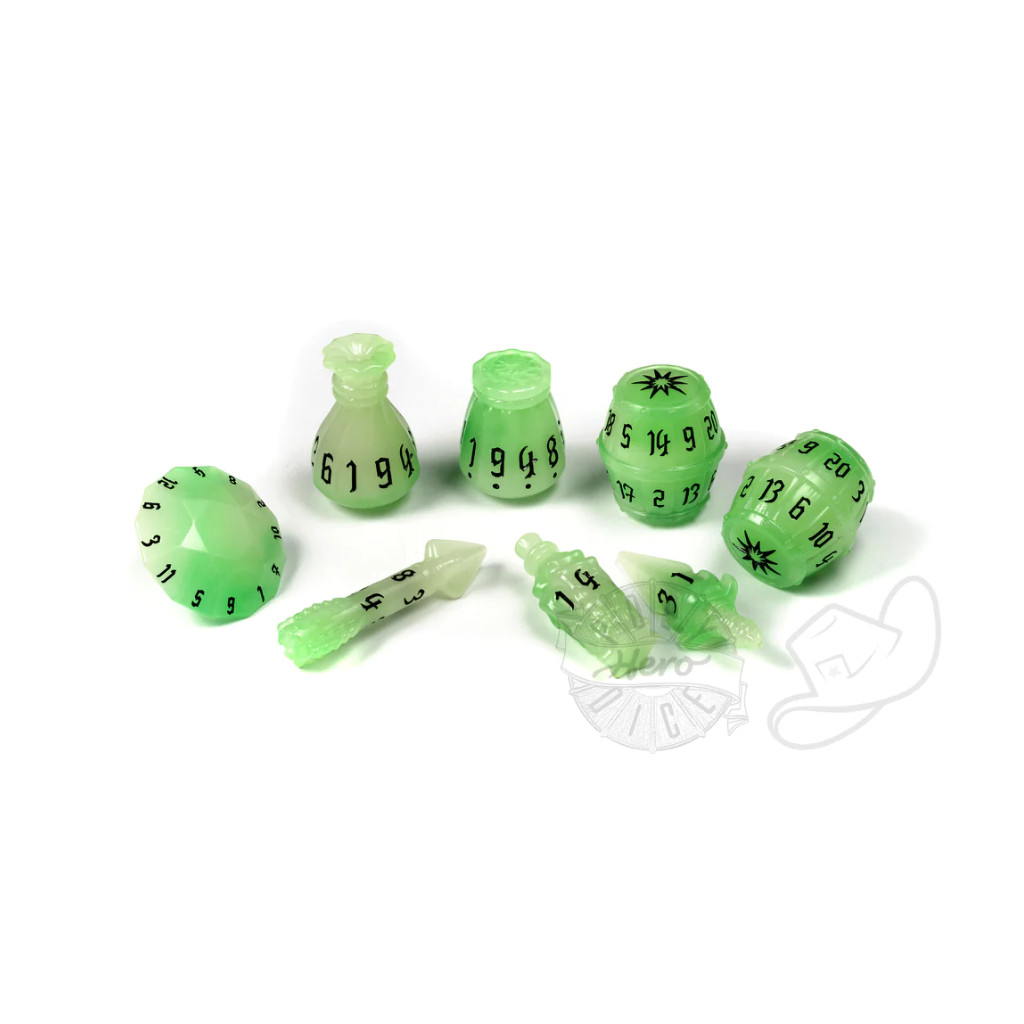 Set de 8 Dés JDR Polyhero Dice : Rogue