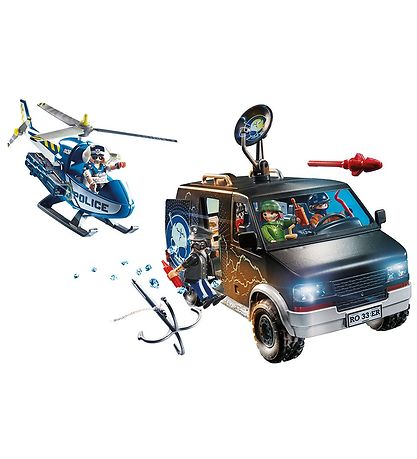 Playmobil City Action - Politihelikopter: Forf?lgelse Af Flugtbi