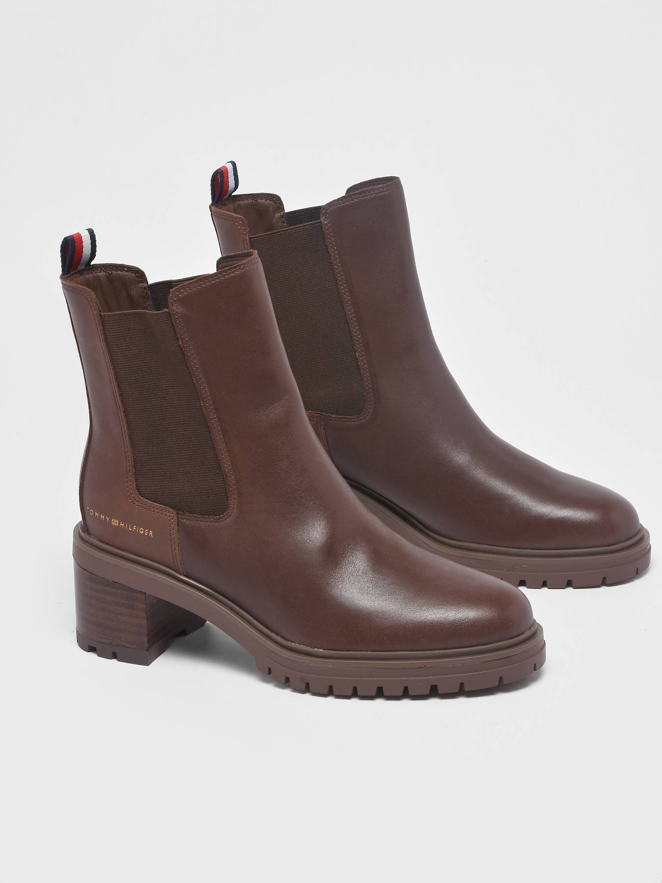 Bottines  talon en cuir TOMMY HILFIGER
