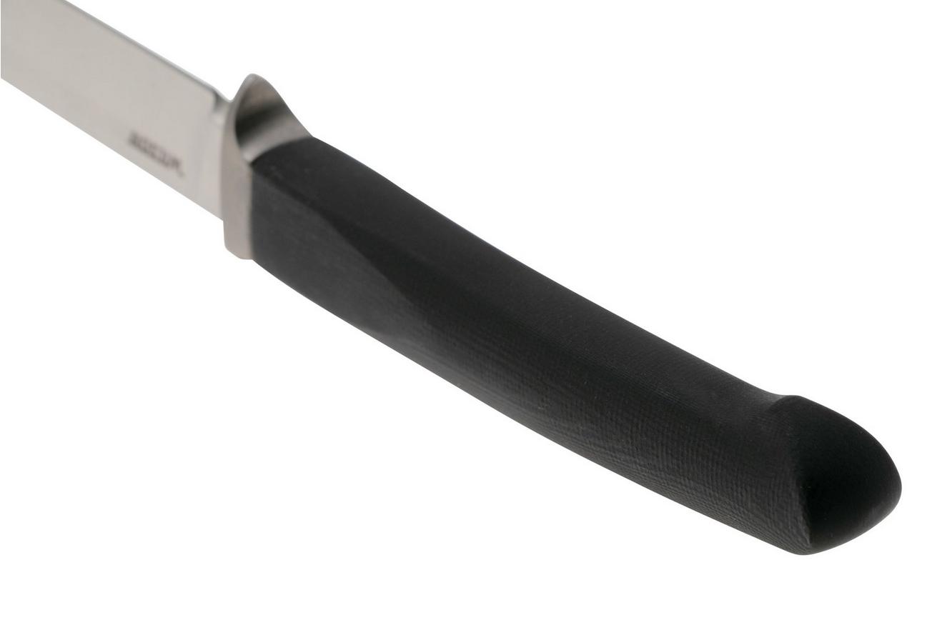 LionSteel Ago AG1-GBK Black G10, Titanium Guard, vaststaand mes