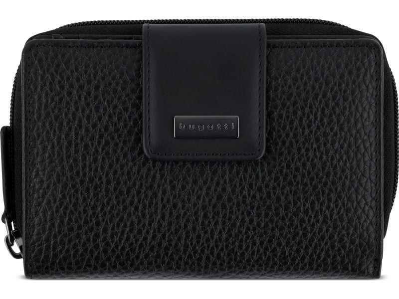 Bugatti Portemonnaie Sina 13.5 cm, Schwarz Damenbörse
