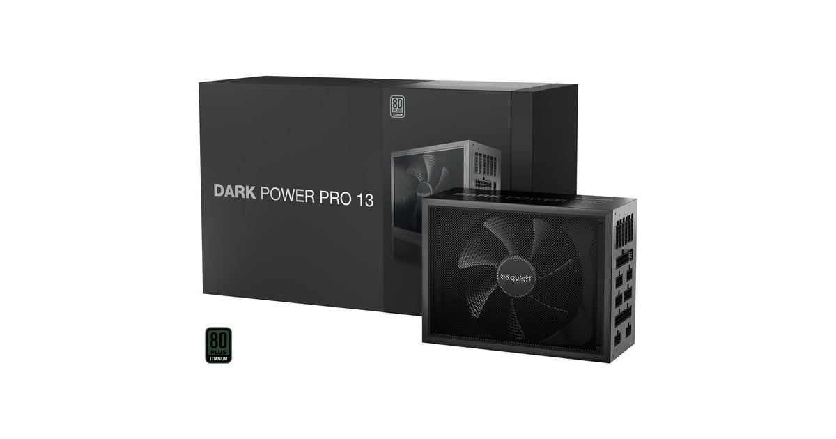 be quiet!Dark Power Pro 13 modulaire 1600 watt voeding   (Zwart, 2x 12V-2x6, 6x PCIe)