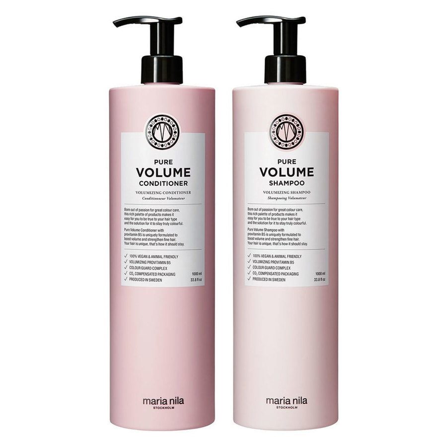 Maria Nila Pure Volume Shampoo + Conditioner 1000ml