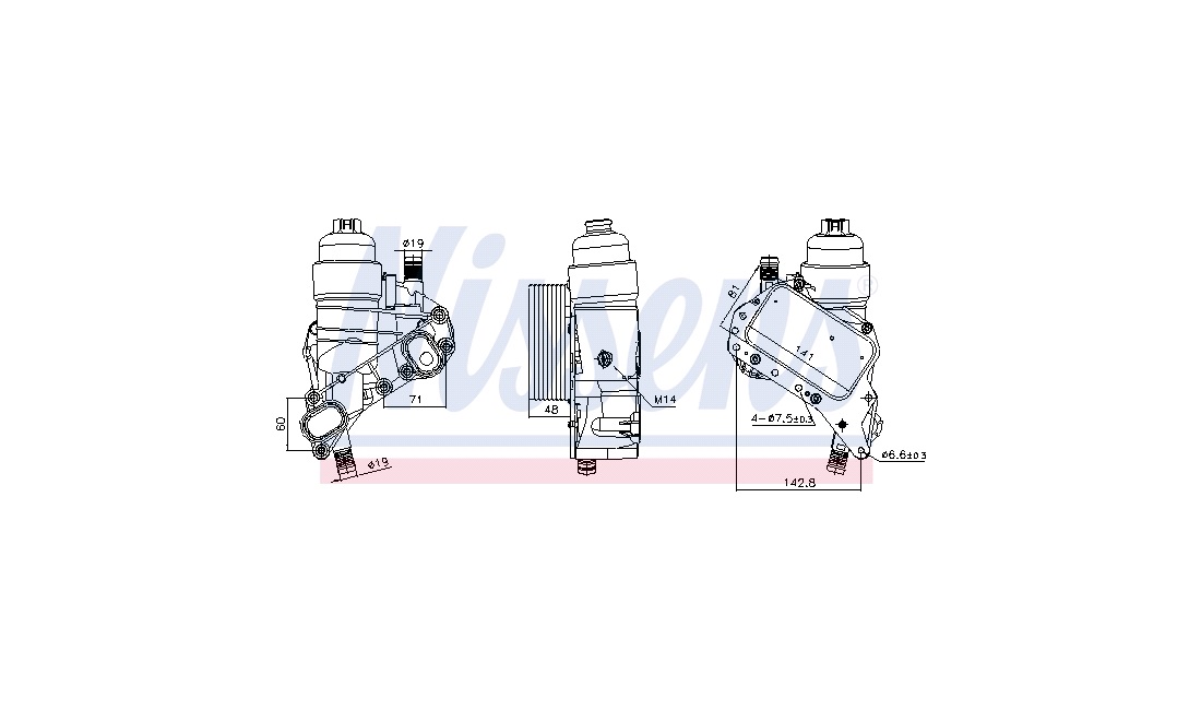 Oliekøler, motor