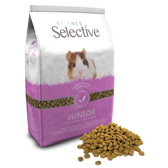 Aliment Selective en granulés pour Cochon d'Inde Junior 1,5kg