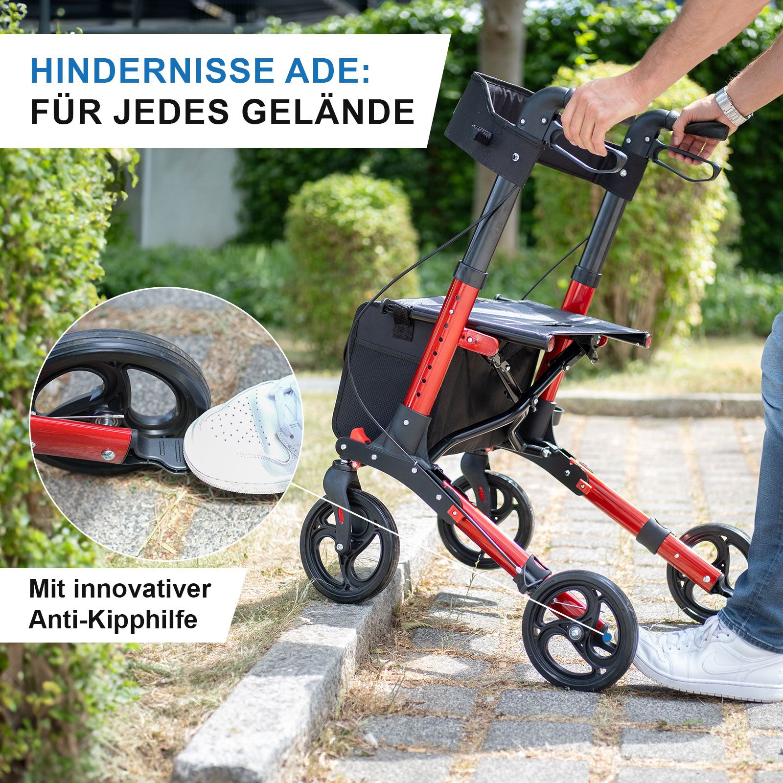 Rollator Tabas Mobility Rot