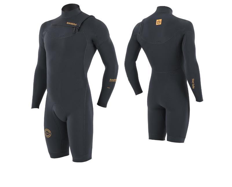 Manera Seafarer Shorty  Hybrid 3/2 mm - Front zip -  2023 Anthracite