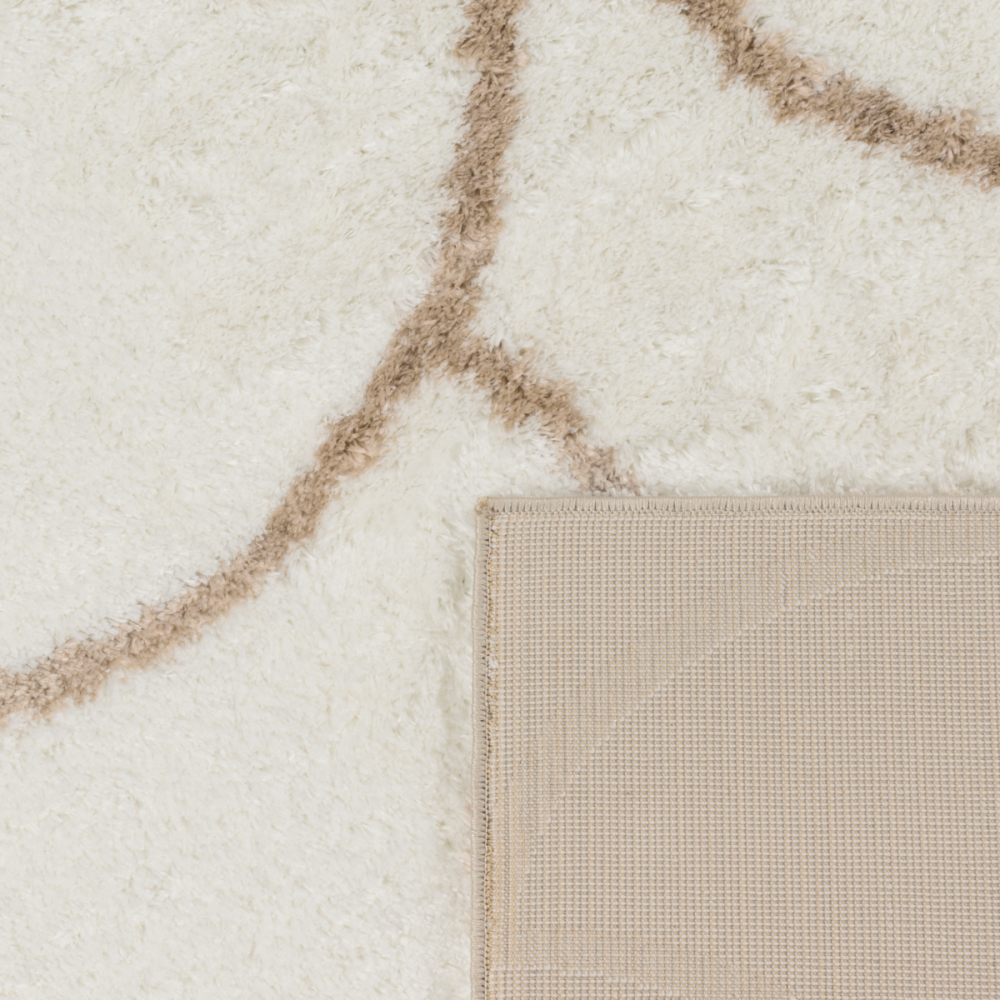 Tapis intérieur en polyester poils longs alena arc 150 x 80 cm
