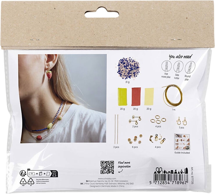 Creativ Company Mini DIY Kit Smykker, Halskæde og øreringe