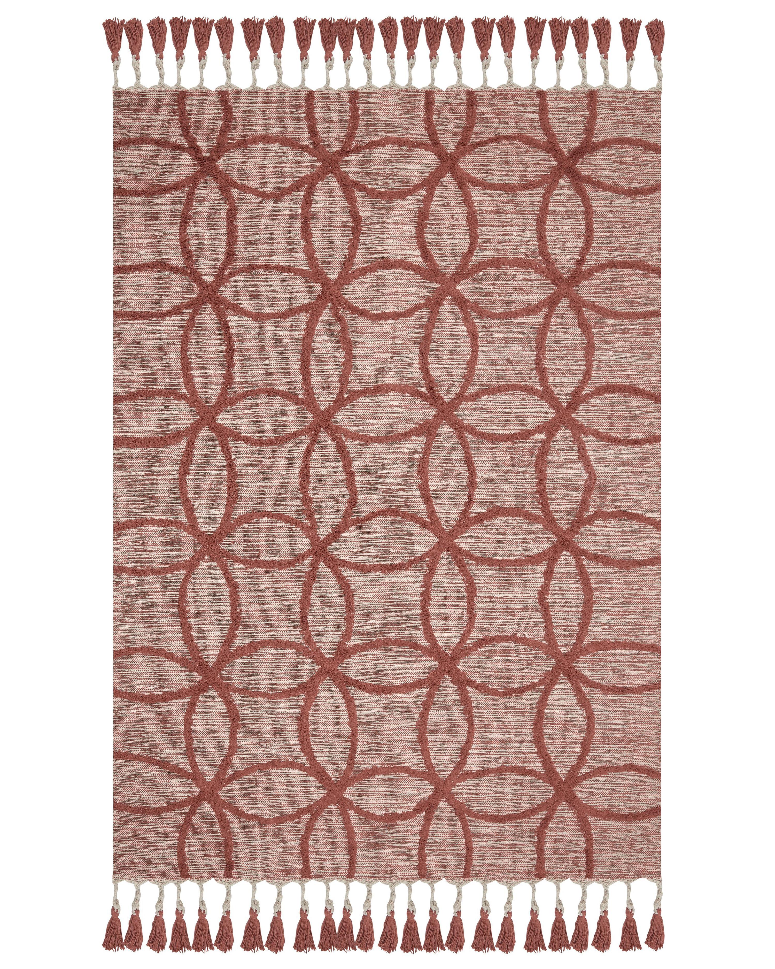 Vloerkleed KIRSEHIR Rood 160 x 230 cm Katoen