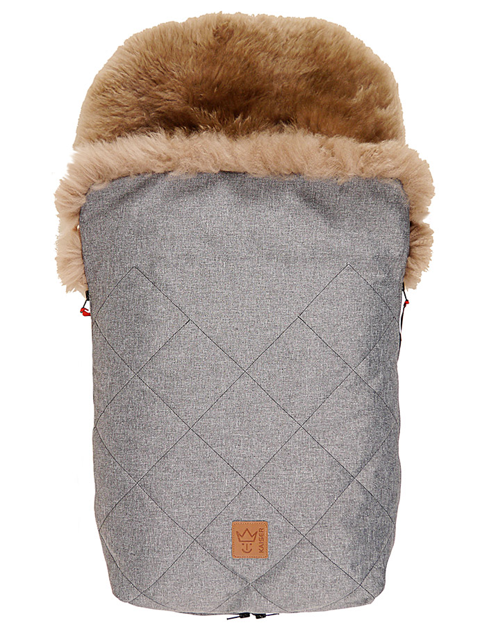 Buggy-Fußsack NELLY CAPPUCCINO in anthracite