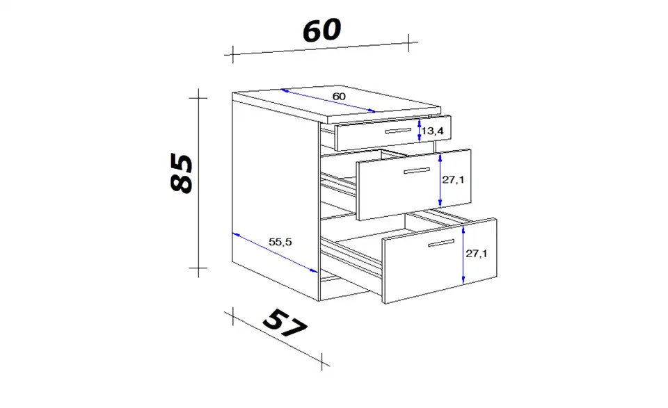 Unterschrank Mol 60 cm