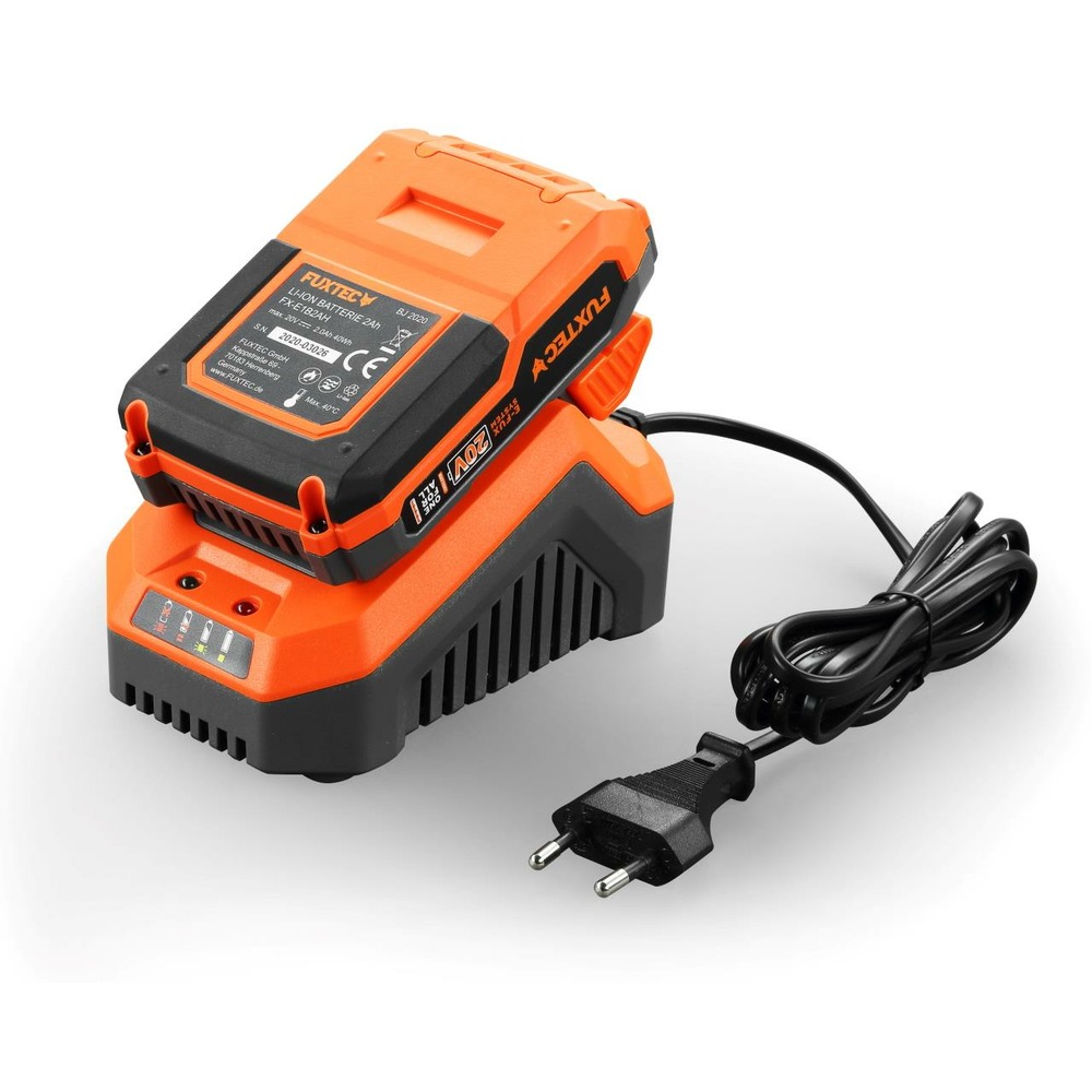 Tronçonneuse batterie - fx-e1ks20 - 20v guide 10 pouces - set batterie 2ah et chargeur 2,4a