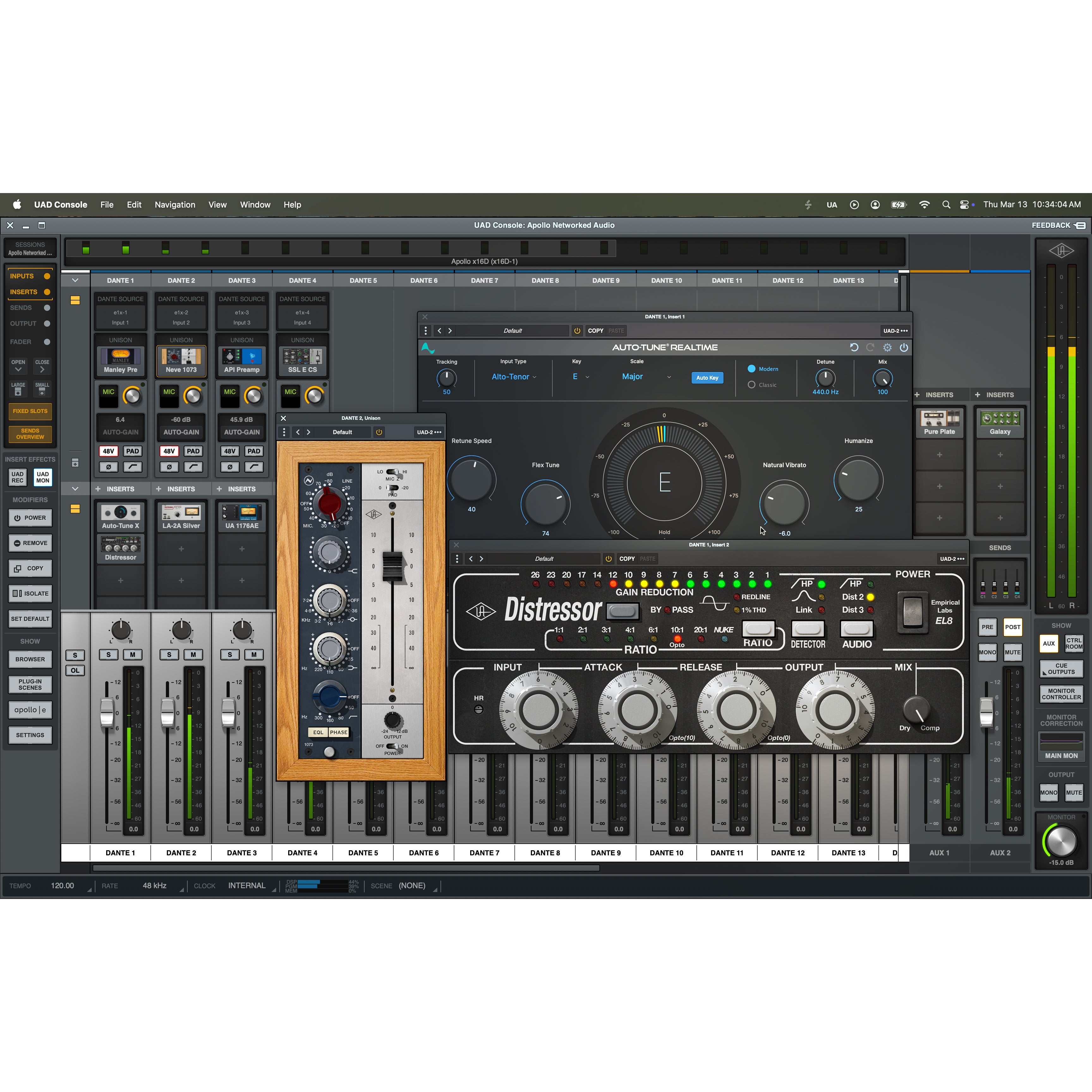 Universal Audio Apollo e2m stereo hoofdtelefoonversterker en Line Interface (Dante)