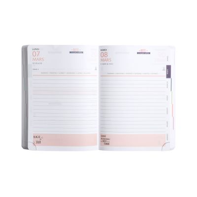 Agenda Ariel - 1 jour par page - 12 x 17 cm - bleu - Exacompta