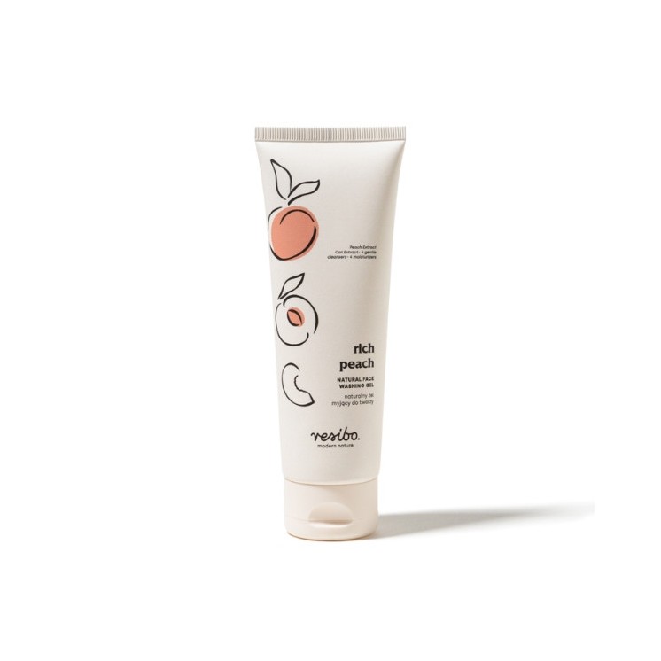 Resibo naturalny Żel myjący do twarzy z ekstraktem z brzoskwini 125 ml