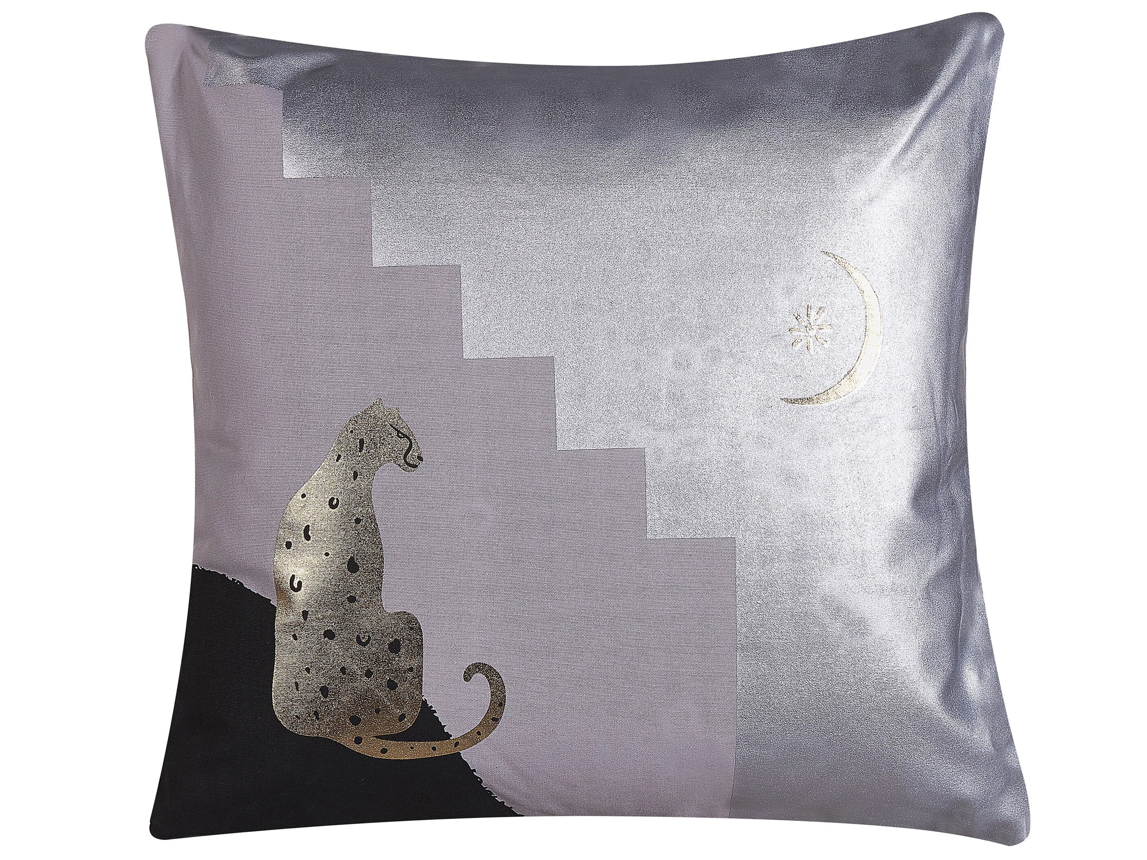 Set van 2 sierkussens DIGITALIS Katoen 45 x 45 cm Grijs abstract patroon