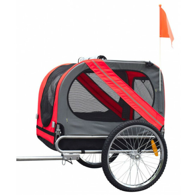 Remorque de vélo Doggy-Bike Flamingo pour chien