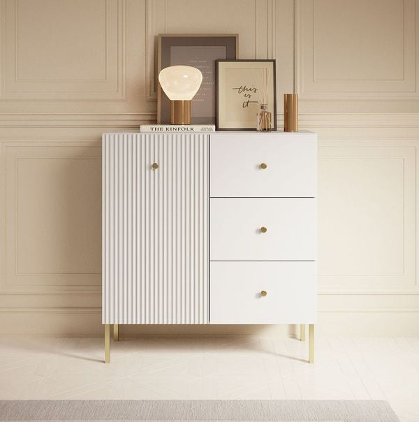 Vermont - Dressoir - Wit - 91x42x98 cm