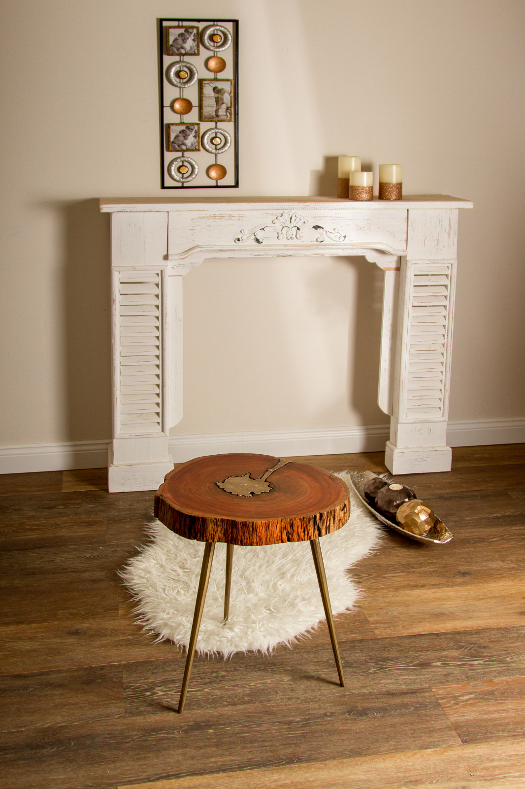 Beistelltisch CASA BLANCA - Mango Massivholz - 46 cm hoch