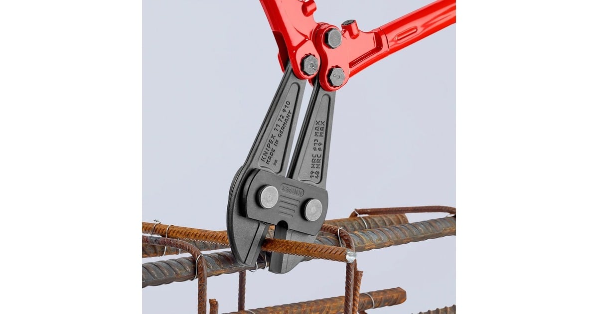KNIPEXBoutensnijder 71 72 910 kniptang  (Rood/blauw, MIddensnijder, Geschroefd scharnier)