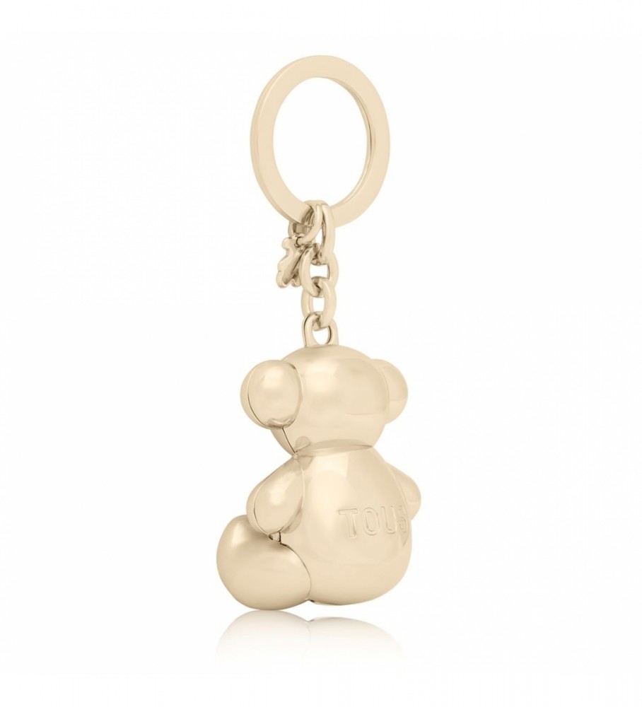 Chaveiro Tous Bold Bear em Metal Dourado
