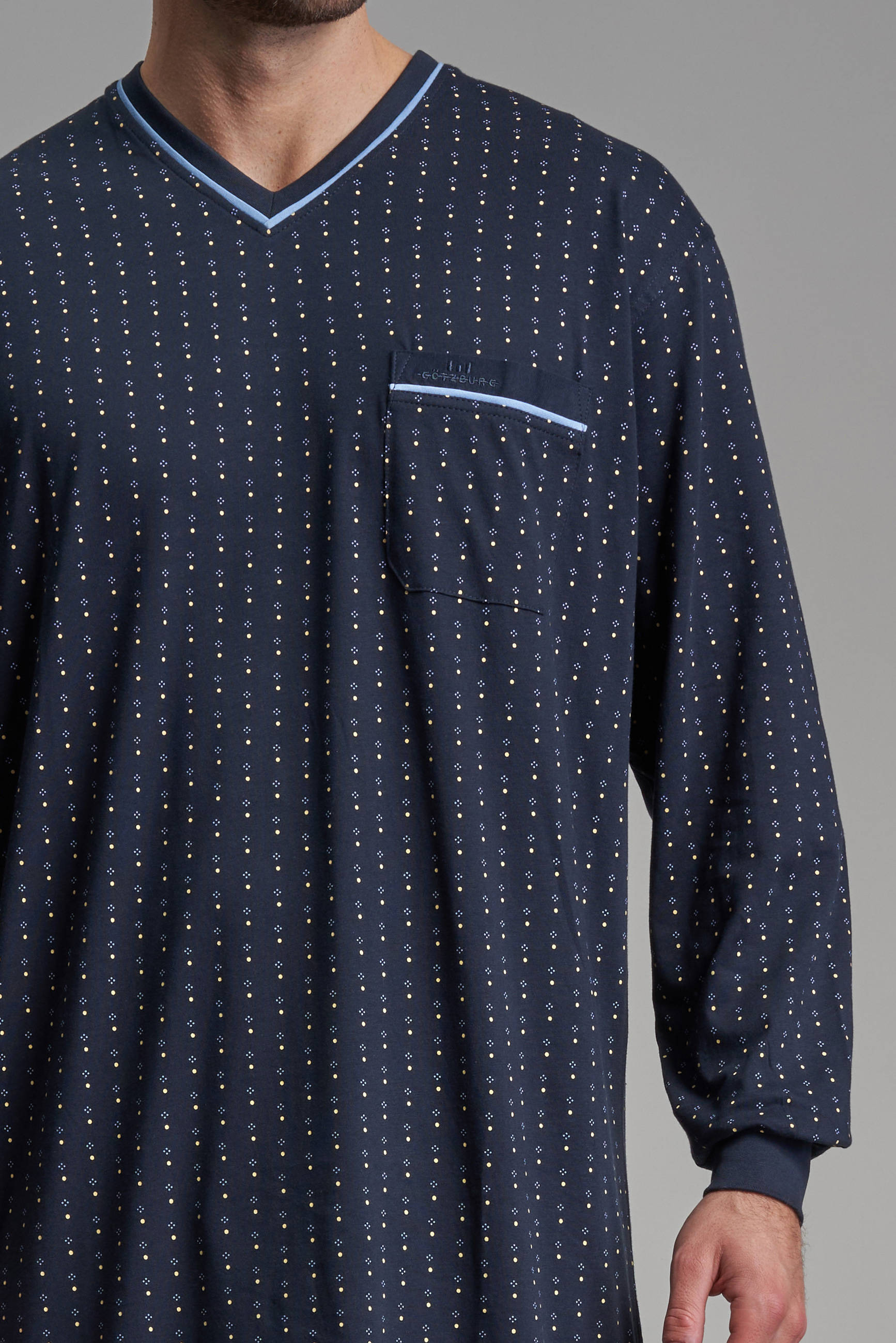 Götzburg slaapshirt donkerblauw
