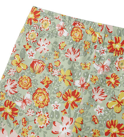 Name It Radlershorts - NmfVayo - Aqua Grau m. Blumen