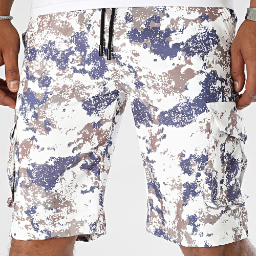 Short Cargo Blanc Camel Violet